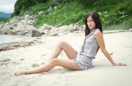 Летняя радость: эротический фотосет Megan A