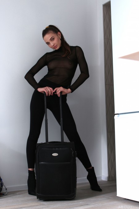 Нежная элегантность: девушка Санта А