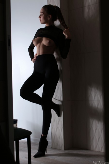 Нежная элегантность: девушка Санта А