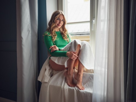 Нежная красота в домашней обстановке