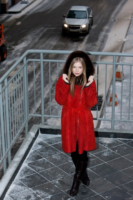 Зимняя красота: Флавия А в городе