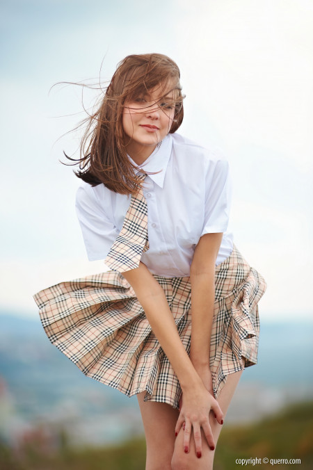 Эротическая фотосессия на природе с Амели