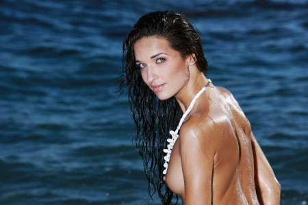 Счастливая Ольга: летняя фотосессия на пляже