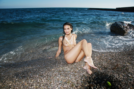 Счастливая Ольга: летняя фотосессия на пляже